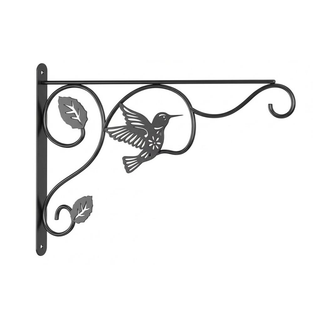 12 Inch Metal Wall Plant Hooks Sturdy Feeding Bird Rack Flower Pot Bracket  Home Decor