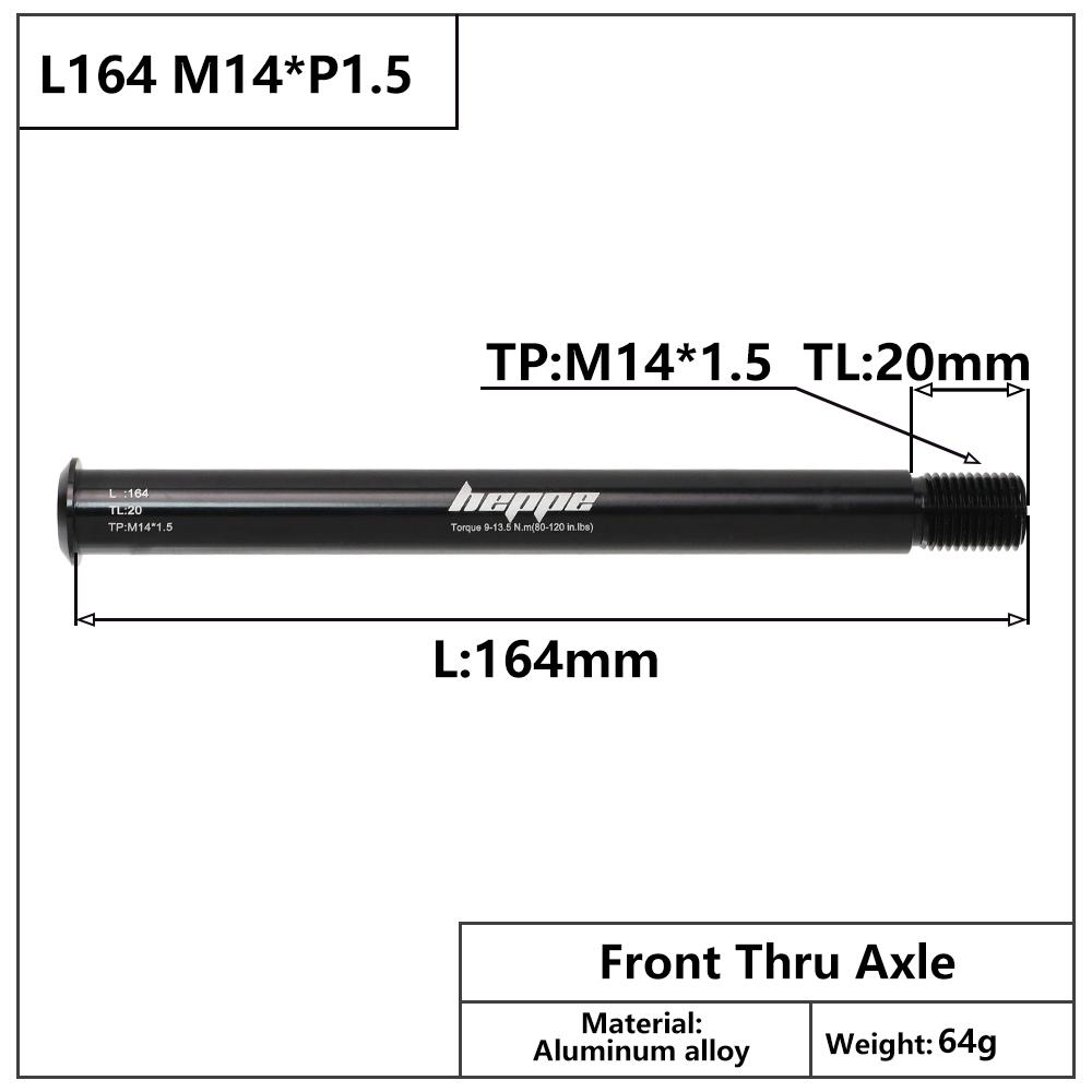 Bicycle Thru Axle Fatbike Axle Skewers Bike Hubs Tube Shaft Quick Release Front Rear Axle M12 M15 P1.5 P1.75 Bike Accessories