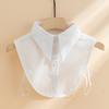 24 Chiffon Large Pointed Collar Fake Collar Women'S Versatile Fashion Base With Sweater Shirt Collar Decorative Fake Collar