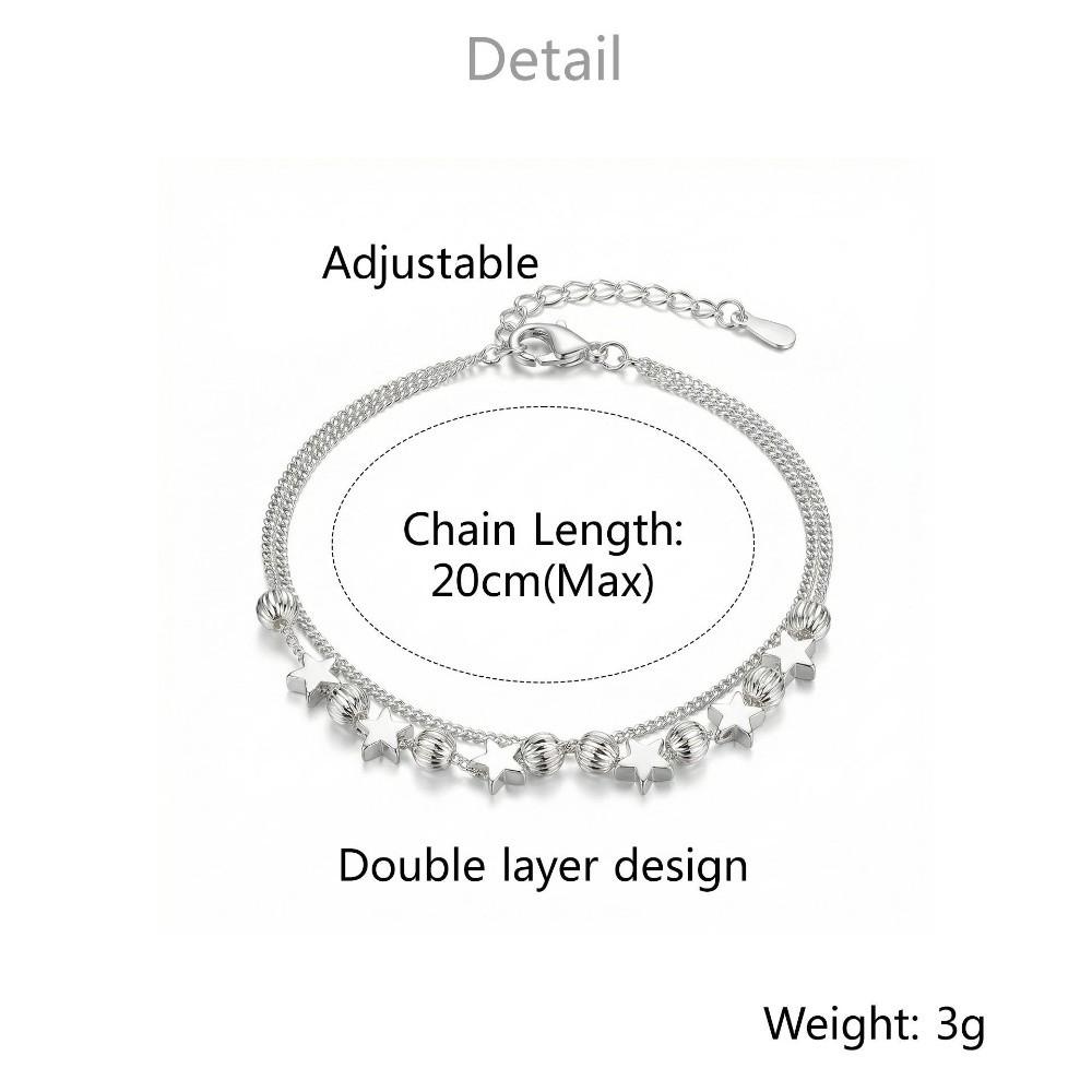 Luxury Star Bracelet Gold/Silver Charm Bracelet Fashion Women Bracelet