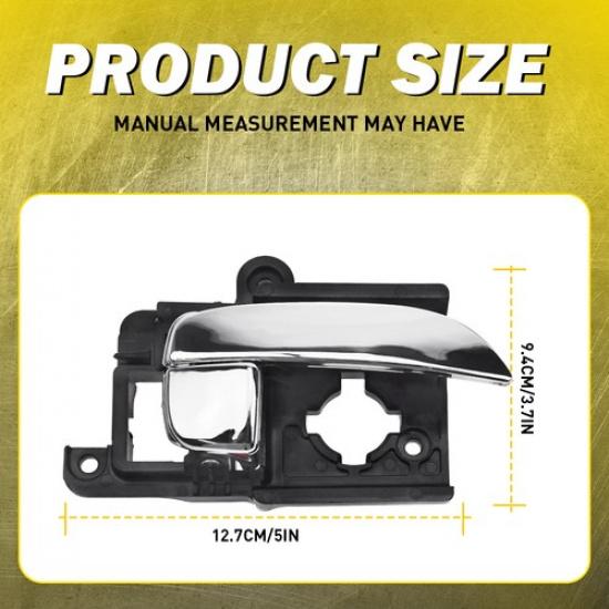 Интерьер 2X 2007-2010 Дверная ручка Для Hyundai ПРАВАЯ Передняя+Задняя Хром Elantra