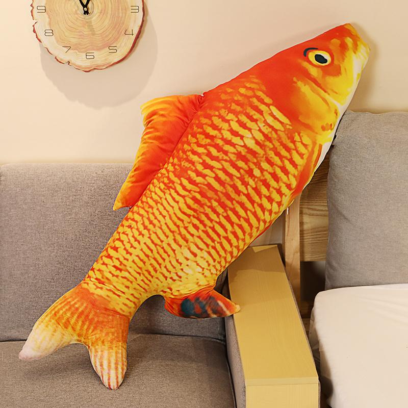 30-100cm Simulation Funny Fish Plush Toys Stuffed Soft Animal Carp Plush Pillow Creative Sleep Cushion