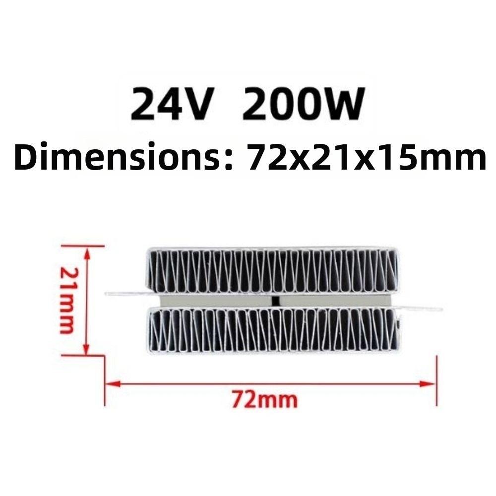 50/100/200 Вт Изоляционно-термостатический 72 * 21 мм Керамический воздушный нагреватель PTC Новый электрический нагреватель