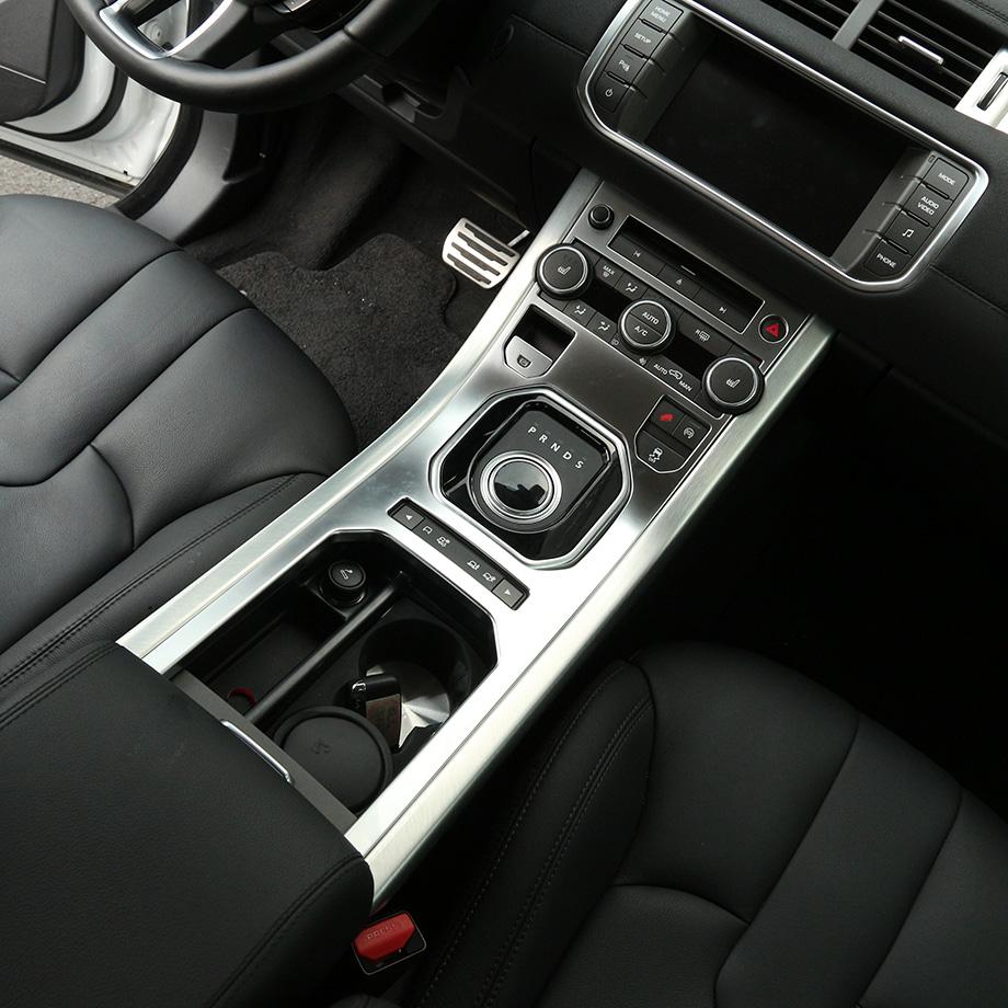 Для Land Rover Range Rover Evoque 2011-19 ABS Хром/Углеродное волокно Декоративная наклейка на панель центральной консоли Автоаксессуары
