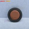JDM Sport Steering Wheel Horn Button Embossed Brown/Black Leather Horn Cap with LOGO