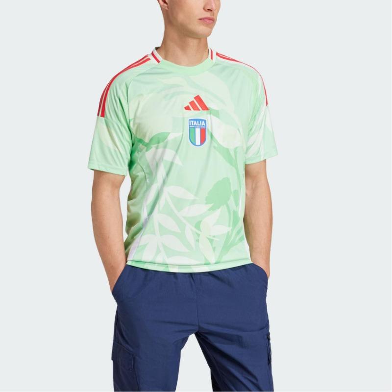 adidas Италия 25 Женская Гостевая Футболка Glory Mint Мужская Уличная Одежда JF0604