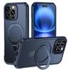 For iPhone 16 Pro Case with Magnetic Kickstand TPU+PC Anti Drop Phone Cover
