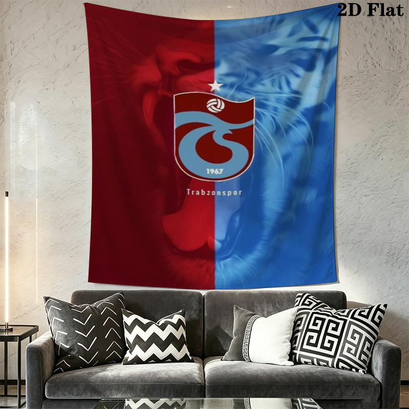 Trabzonspor Wall Tapestry Aesthetic Wall Hanging Printed Fabric Blanket Decorative Tapestries for Bedroom Living Room Home Decor