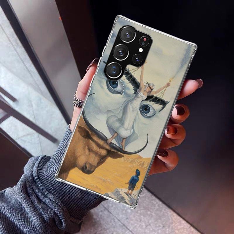 Salvador Dali Art Phone Case For Samsung Galaxy S23 S24 S25 Edge S26 Ultra S22 + S21 Plus S20 FE Cover Silicone Print Shell Gala