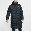 Nike Длинная куртка-пуховик с капюшоном и пухом, мужская верхняя одежда, черная CU0281-010