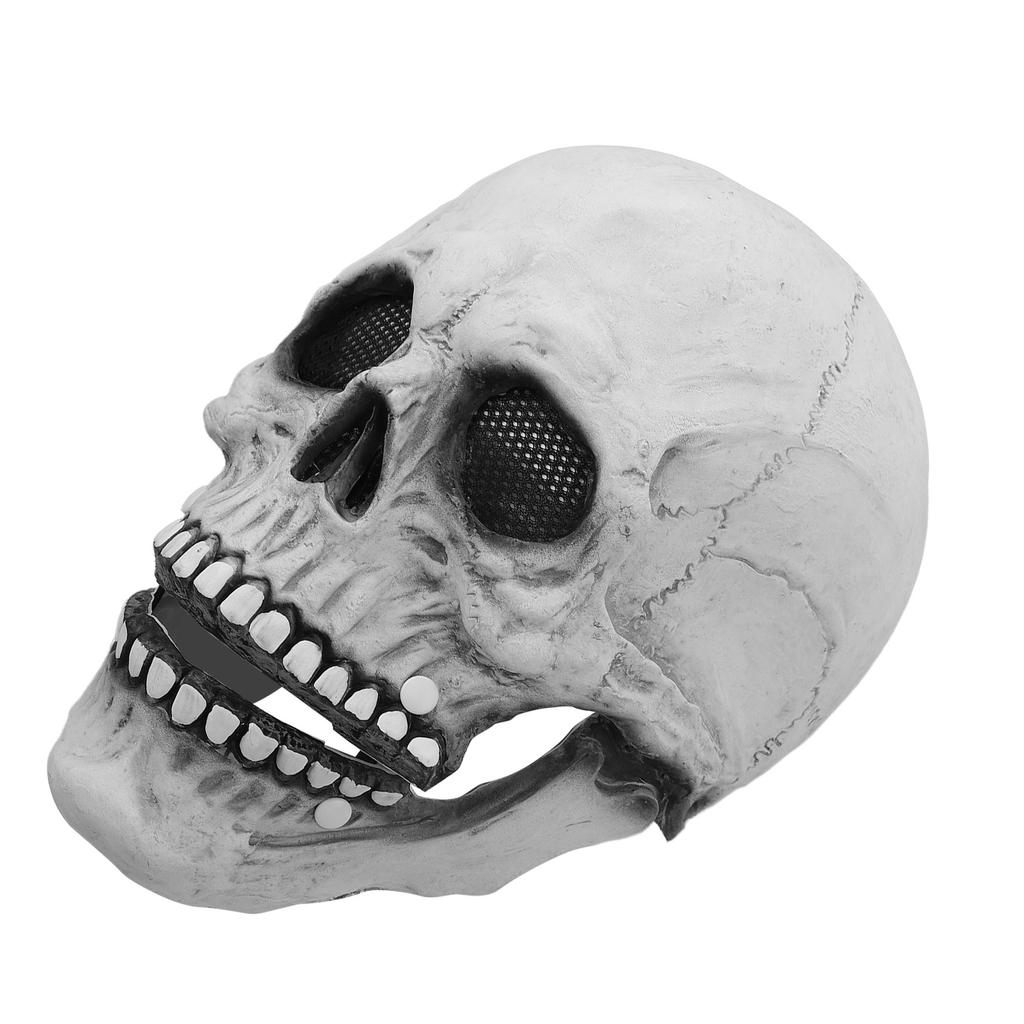 Маска Черепа Хэллоуин Стиль Черепа Дышащая Прочная Латексная Подвижная Челюсть Маска Скелета для Вечеринки Костюма Бала