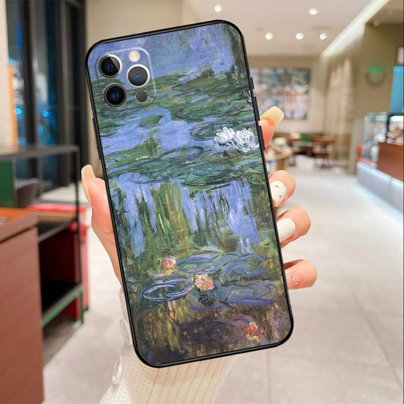 Claude Monet Phone Case For iPhone 17 16 15 14 13 11 12 Pro Max mini 16 Plus 16e 17 Air Protective Cover