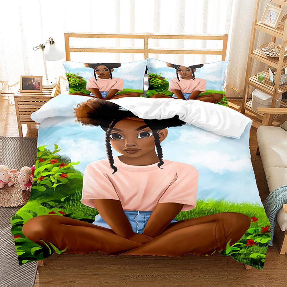 Модная технология печати, 3D цифровая печать, постельное белье, пододеяльники, наволочки, комплекты из трех предметов