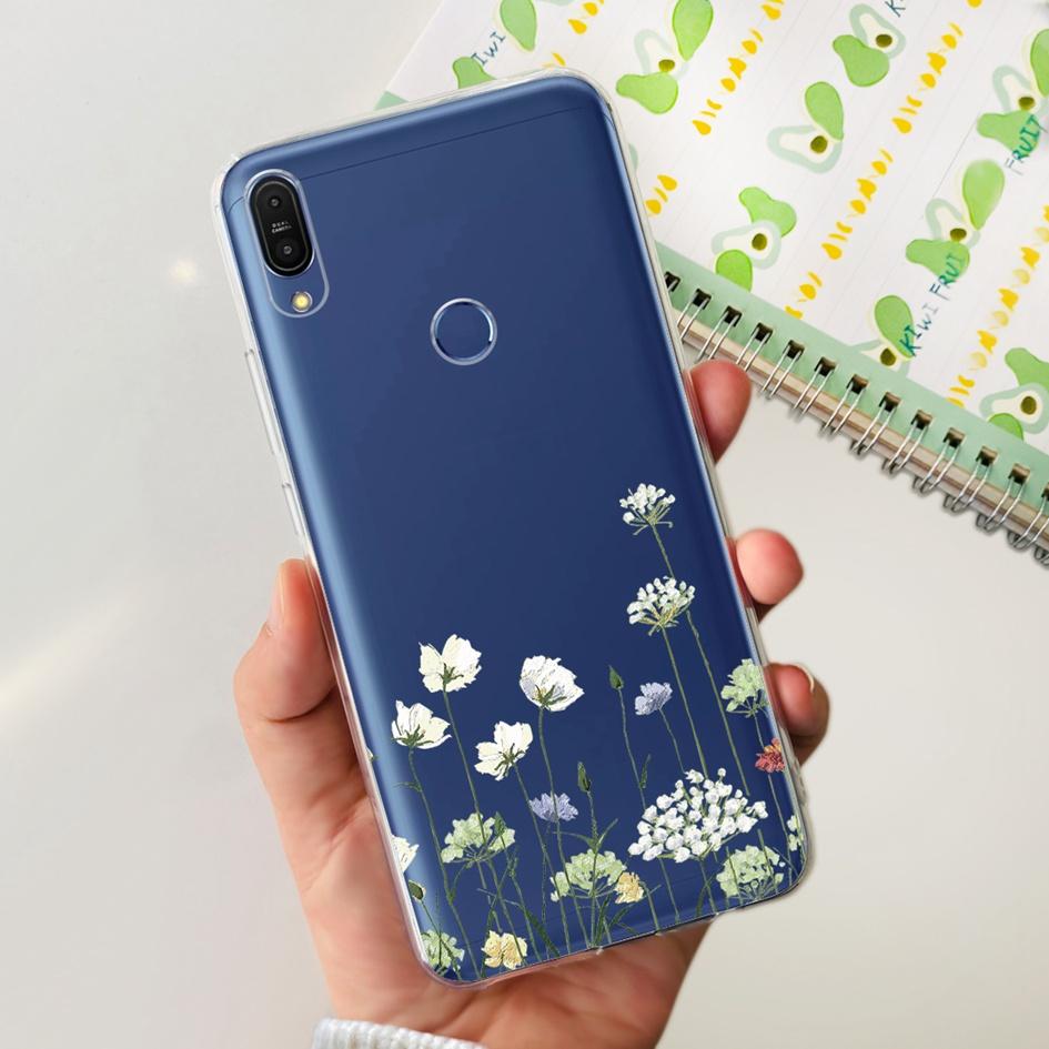 Чехол 5.99" для Asus Zenfone Max Pro (М1) ZB601KL ZB602K Чехол X00TDB Модный узор Прозрачный Мягкий Силикон Fundas Задняя крышка телефона