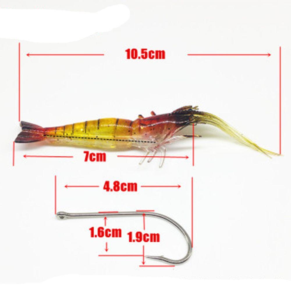 Новая биомиметическая креативная мягкая силиконовая приманка для креветок, имитация креветок, одинарный крючок, червь, силикон