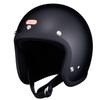 Super Magnum Open Face Motorcycle Jet Helmet Shape Designed for Japanese Black with Black Small Jet Helmet for Harley Davidson and American Detachable