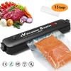 Vacuum Sealer,Portable Automatic Food Sealer Vacuum Sealers,2 Functions/LED Indicator Lights/15 Bags-Black