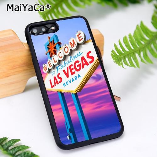 MaiYaCa Las Vegas Sign LIGHTS Nevada Phone Case For iPhone 17 Air 16 15 14  11 12 13 Pro MAX Plus coque Cover Shell