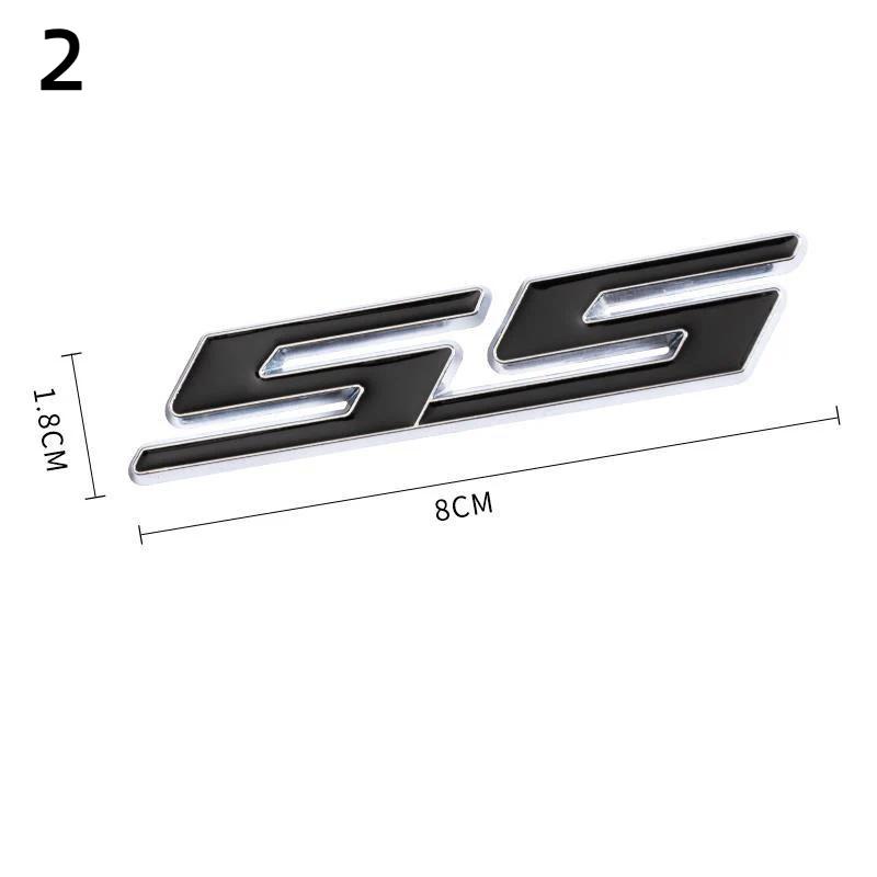 3D металлический серебристый черный красный логотип SS эмблема багажник автомобиля наклейка для C-amaro Bumblebee SS Stikcer аксессуары