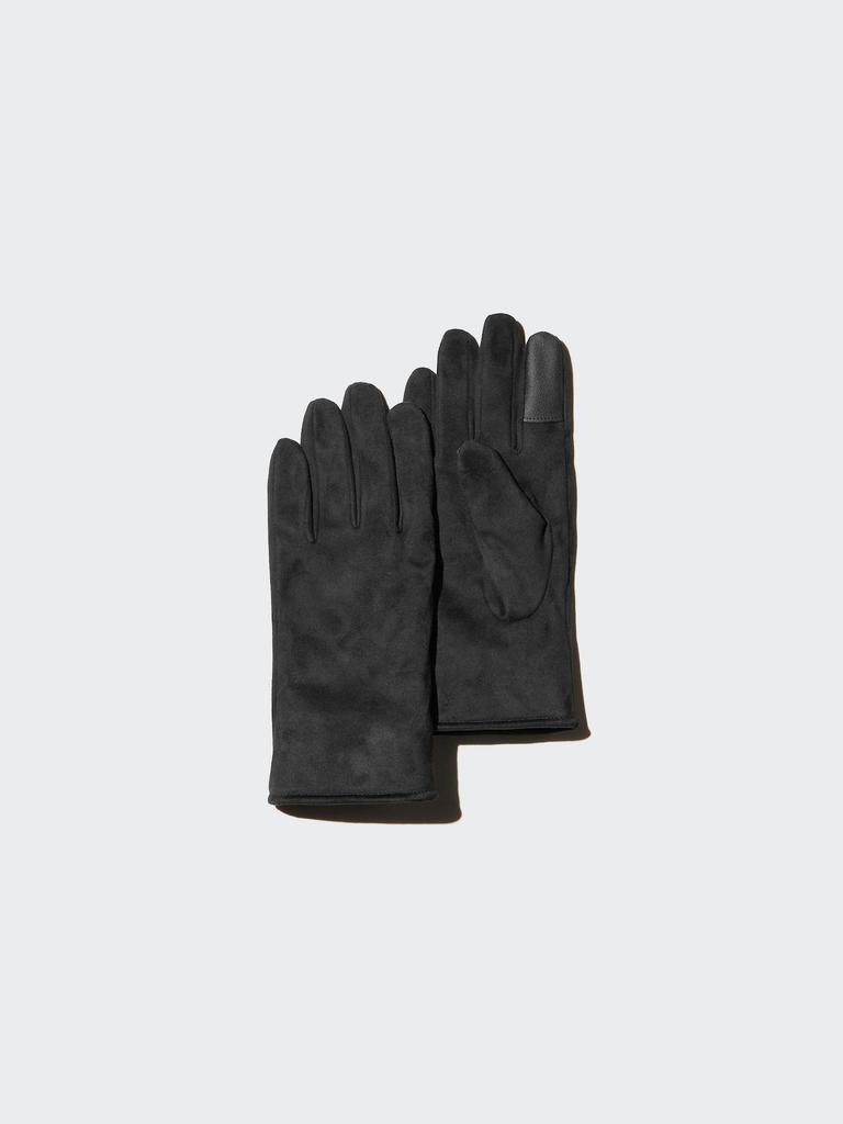 Uniqlo Перчатки с подкладкой Heattech, на ощупь как замша