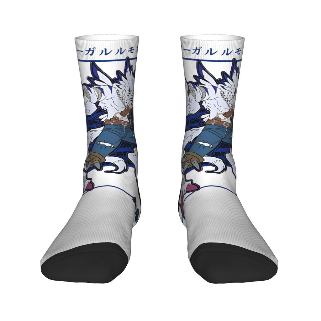 Winter Warm Hip-hop Unisex Digimon and Crests Socks Nostalgic Anime Breathable Skateboard Socks