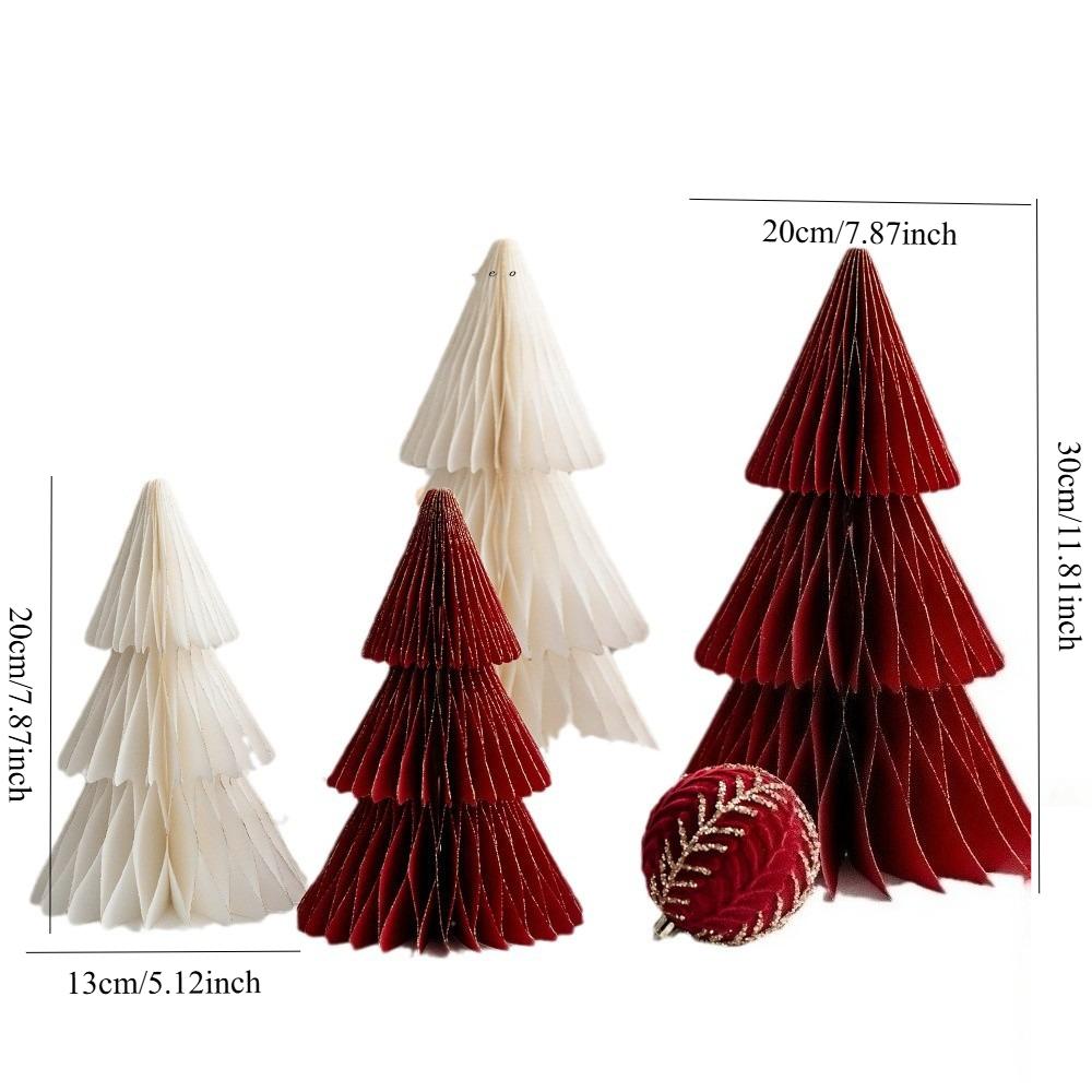 2 штуки рождественского украшения оригами рождественская елка предметы интерьера настольный праздничная атмосфера декоративный реквизит