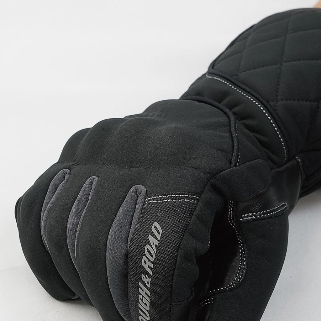 Primaloft CK Motorcycle Winter XL ROUGH&ROAD Gloves, Black, (RR8660BK5)