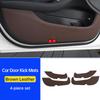 For Mercedes Benz A/C/ E-Class E300L Car Door Kick Mat GLC Car Seat Anti-Kick Mats GLB Car Door Sill Strips Protective Sticker