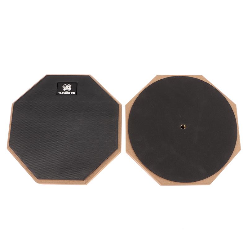 8-дюймовый пэд для барабана резиновый деревянный пэд для немого барабана малый барабан тренировочный мат бесшумные тренировки для джазовых барабанов упражнения для начинающих