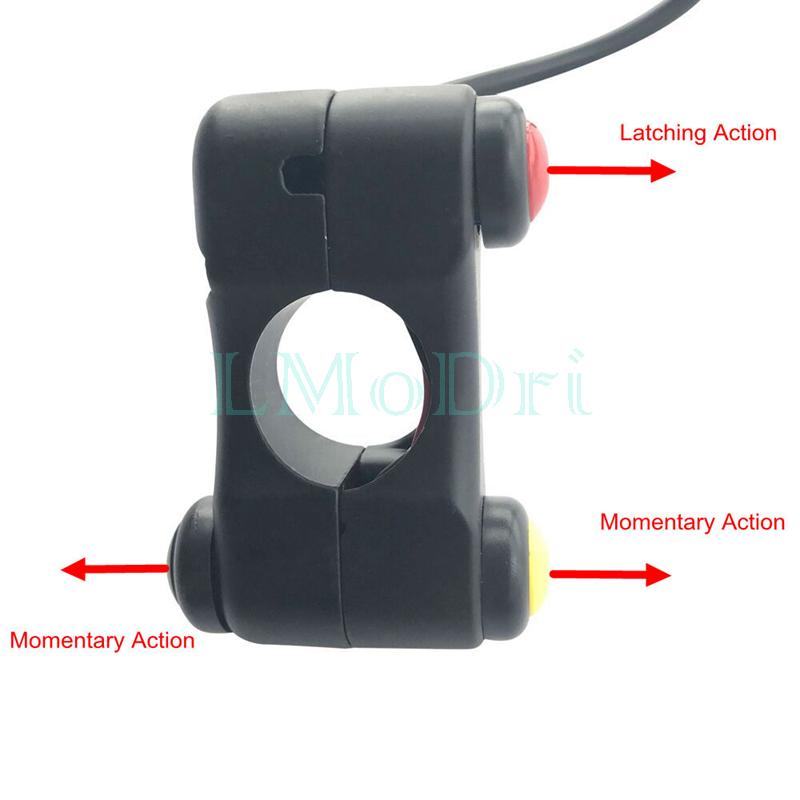 LMoDri 3 кнопки, универсальные переключатели для мотоциклов, 7/8 "22 мм, руль, переключатели фар для мотоцикла, кнопка противотуманной фары, звуковой сигнал