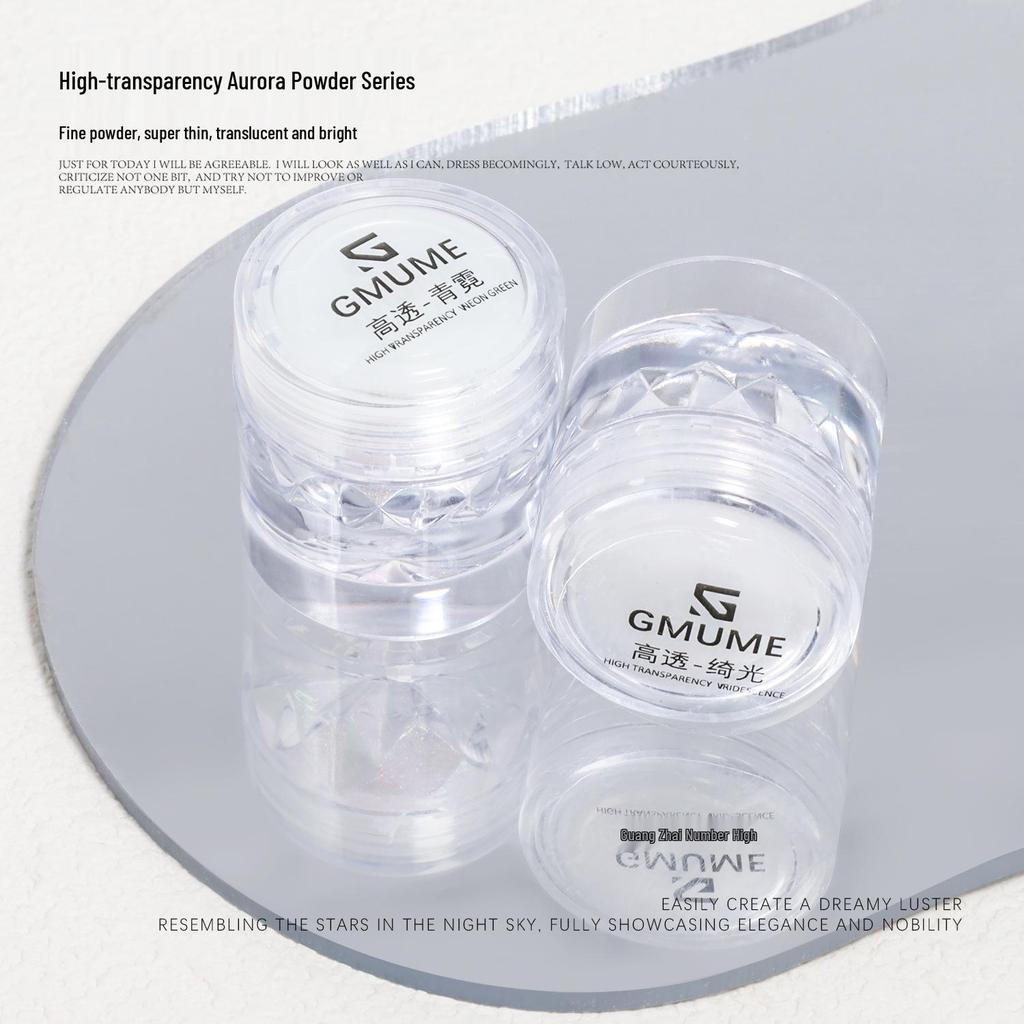 Iridescent Mermaid Aurora Pink Nail Art Magic Mirror Powder