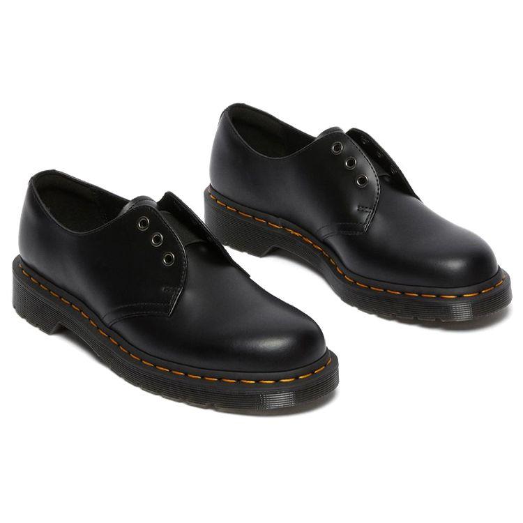 Dr. Martens 1461 Elastic Smooth Vintage Mid-Heel Shoes Unisex Shoes Black 26733001