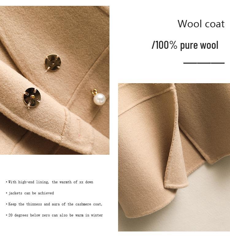 Women's Double-Sided 100% Wool V-Neck Vest - Autumn/Winter Versatile Sleeveless Top