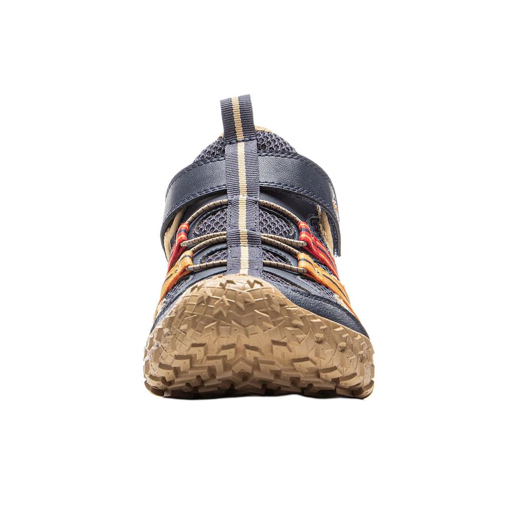 Li Ning Kids Sports Lifestyle Synthetic Leather Comfortable Versatile Non-Slip Wear-Resistant Low-Top Sandals Kids Sandals Blue YKUV014-1