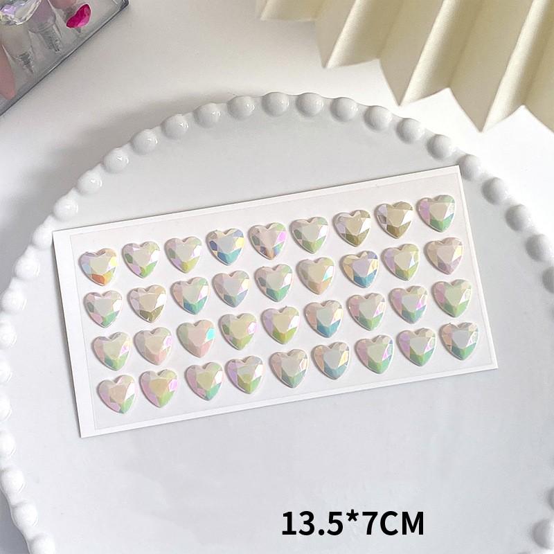 Colored Self-adhesive Rhinestones Sticker Children's Stage Show DIY Face Eye Decoration Acrylic Crystal Diamond Tattoo Sticker