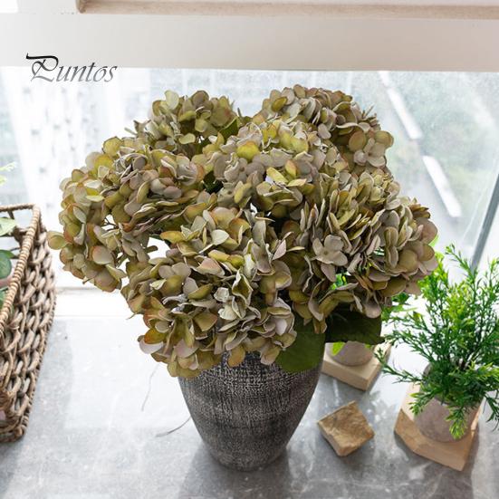Искусственный цветок, устойчивый к выцветанию, имитация гортензии, реалистичное искусственное растение для украшения дома, свадьбы