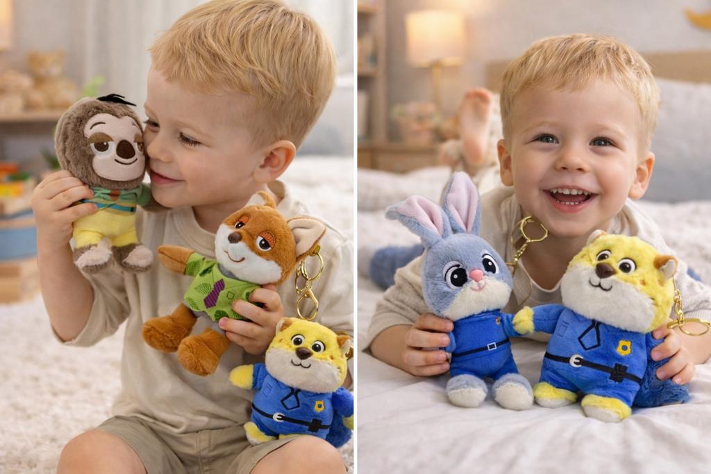 Urocze Maskotki Pluszowe Breloczki Zootopia 16 Cm - Cena Za 1 Sztukę