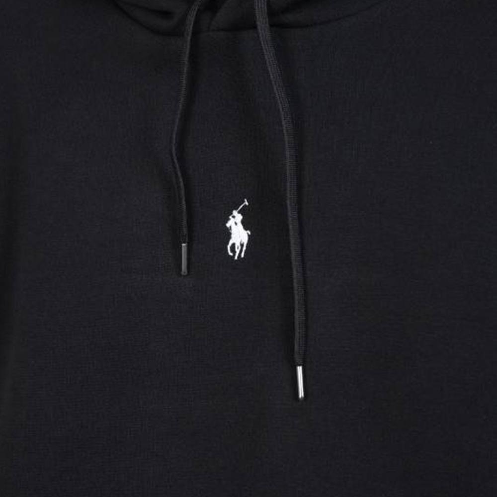 Polo Ralph Lauren FW22 однотонная толстовка с вышитым маленьким пони, мужские толстовки с капюшоном, черные 710881506-005