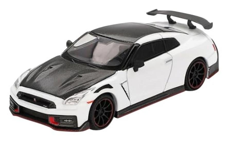 Sunrich MINI GT Nissan Nismo 2024 Brilliant White Pearl Готовая модель 1/64 GT-R (Левый руль) MGT01045-BL