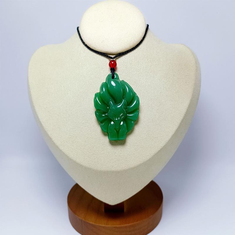 1 шт. Подвеска в виде лисы, модное ювелирное украшение, ожерелье на удачу, универсальная ручная работа, цепочка для свитера, стекло