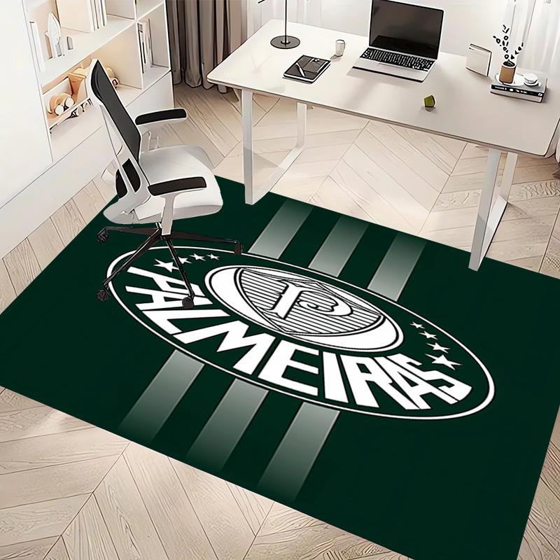 1pc SE Palmeiras logo Print Area Rug - Soft, Washable Non-Slip Indoor Mat, Living Room, Home Office Decorative Rug,Office Decorative