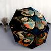 1pc Butterflies, Floral Automatic Open/Close Umbrella, Portable Folding Umbrella for Travel, Themed Events026