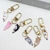 Animal Kitten Charm Zinc Zinc Alloy Keychains Zinc Zinc Alloy  Little Fresh   Birthday Gift