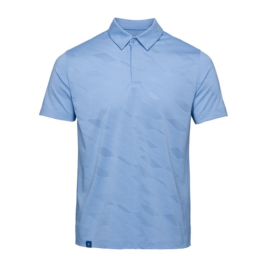 BLACKYAK Men'S Pattern Jacquard Collared Short Sleeve Tee #1_Lb