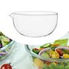 550ml Borosilicate Glass Mixing Bowl Clear 11.8x6.7cm Versatile Serving Food Container for