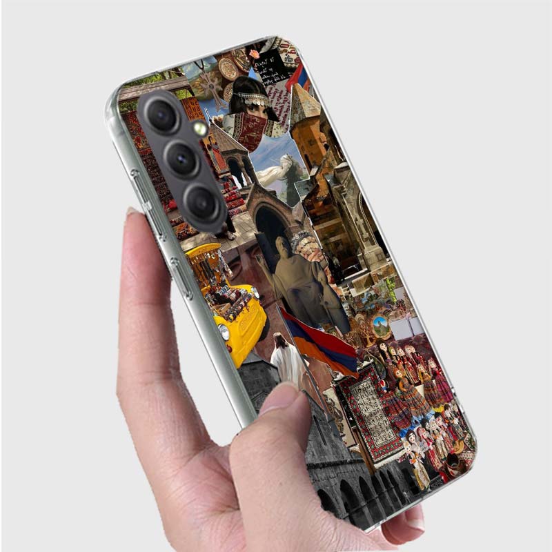 Armenia Flag Passport ART Phone Case for Samsung A16 A26 A36 A56 A17 A37 A57 A07 A06 A02S A03 A04S A05S Galaxy Note 20 10 A50S A