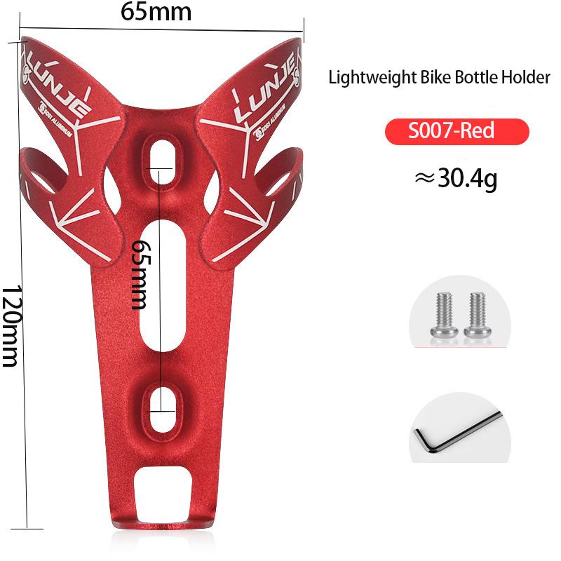 Держатель для бутылки воды для горного велосипеда Сверхлегкий из алюминиевого сплава Велосипедные флягодержатели Легкий кронштейн для велосипедной бутылки Велосипедные запчасти