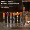 5Pcs/Set Electric Screwdriver Bits Double Head Magnetic Ring Hex Shank Anti-slip Tool Steel High Hardness Cross Screwdriver Bits Carpentry