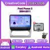 Android Car Radio For Ford Focus 2 2004-2011 With Button Knob 10 Inch Multimedia Player Navigation GPS Carplay 2+32GB