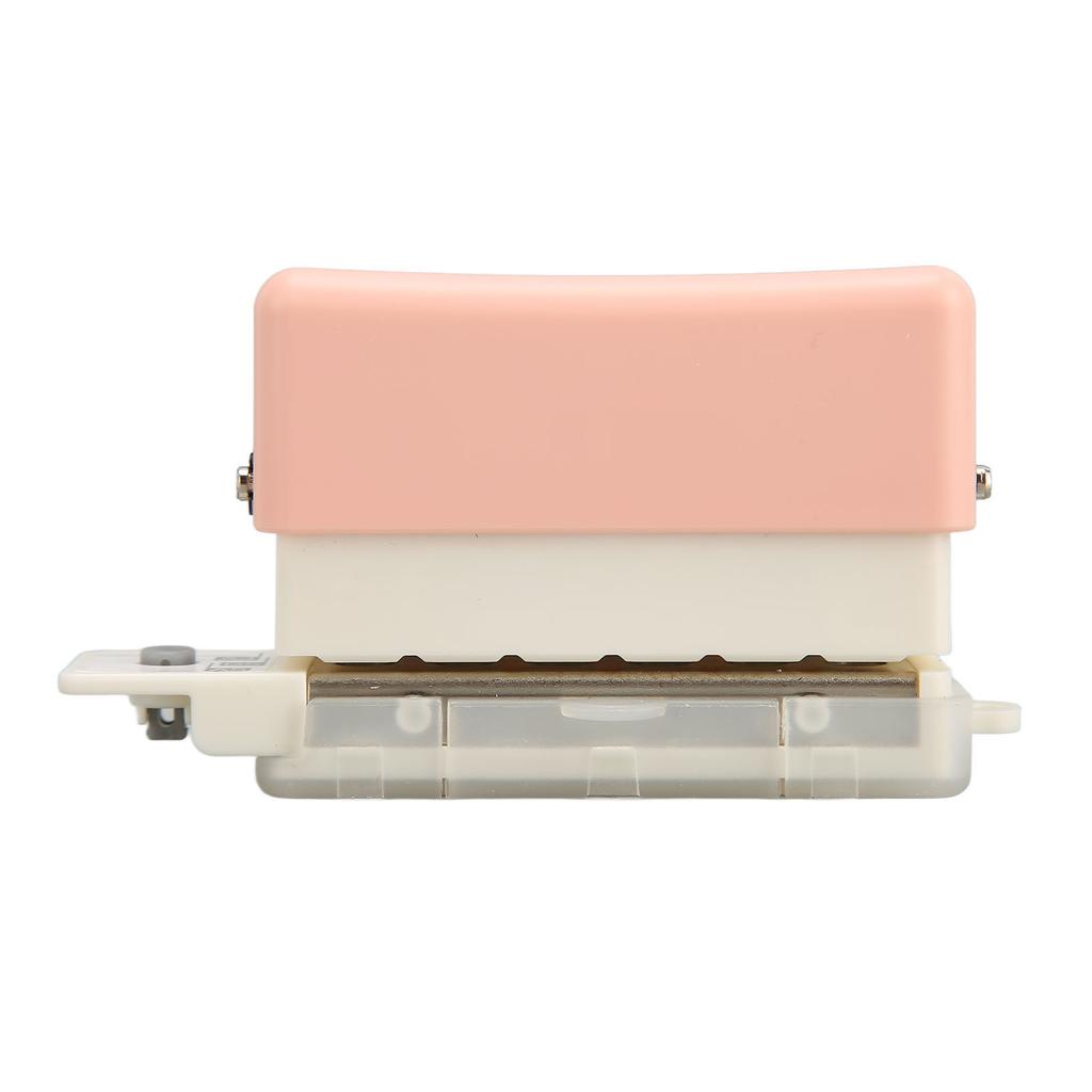 6 Hole Paper Puncher Portable Cute Style ABS Manual Operation 7mm Punching Depth Desktop Punch